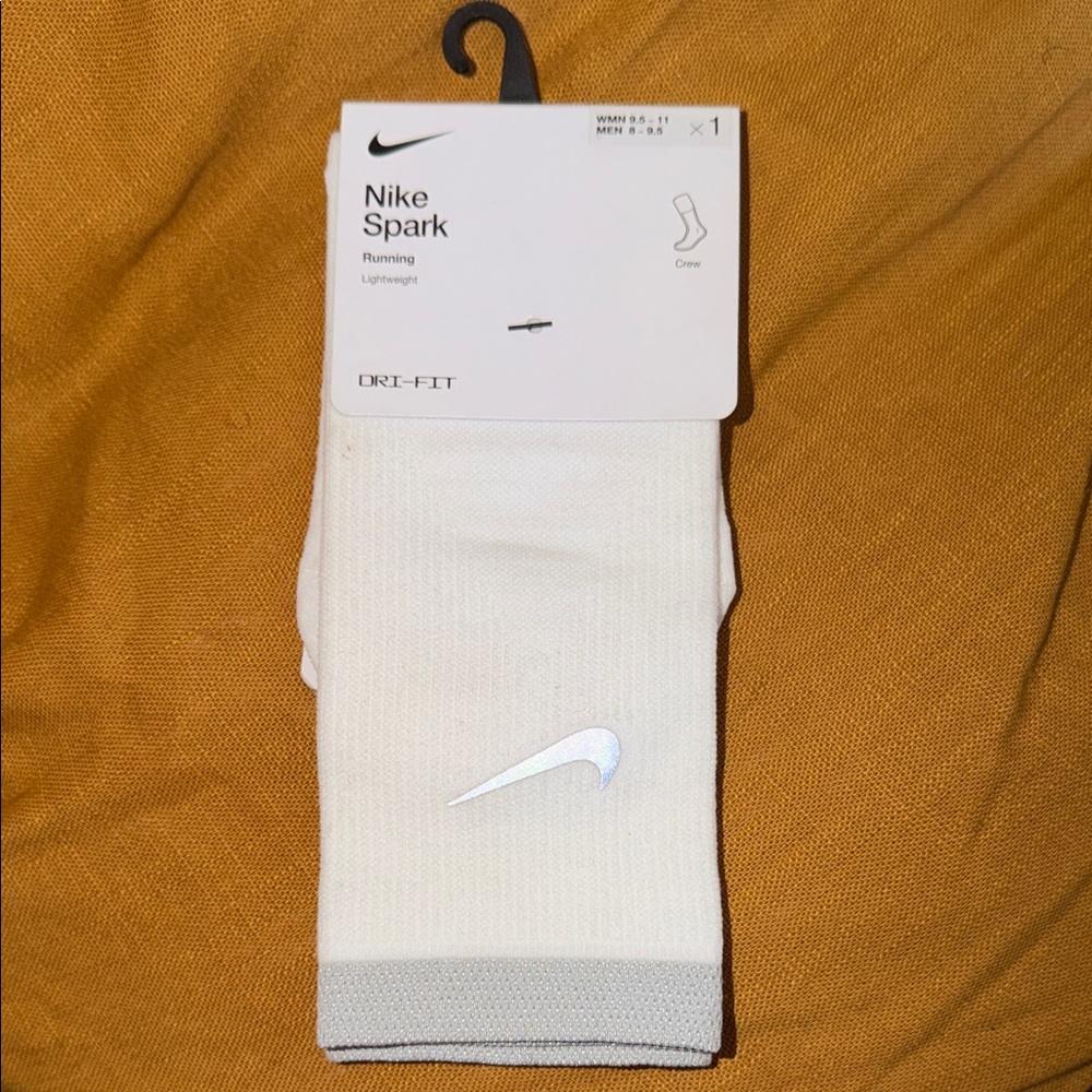 Nike Spark Dri-FIT White Athletic Crew Socks